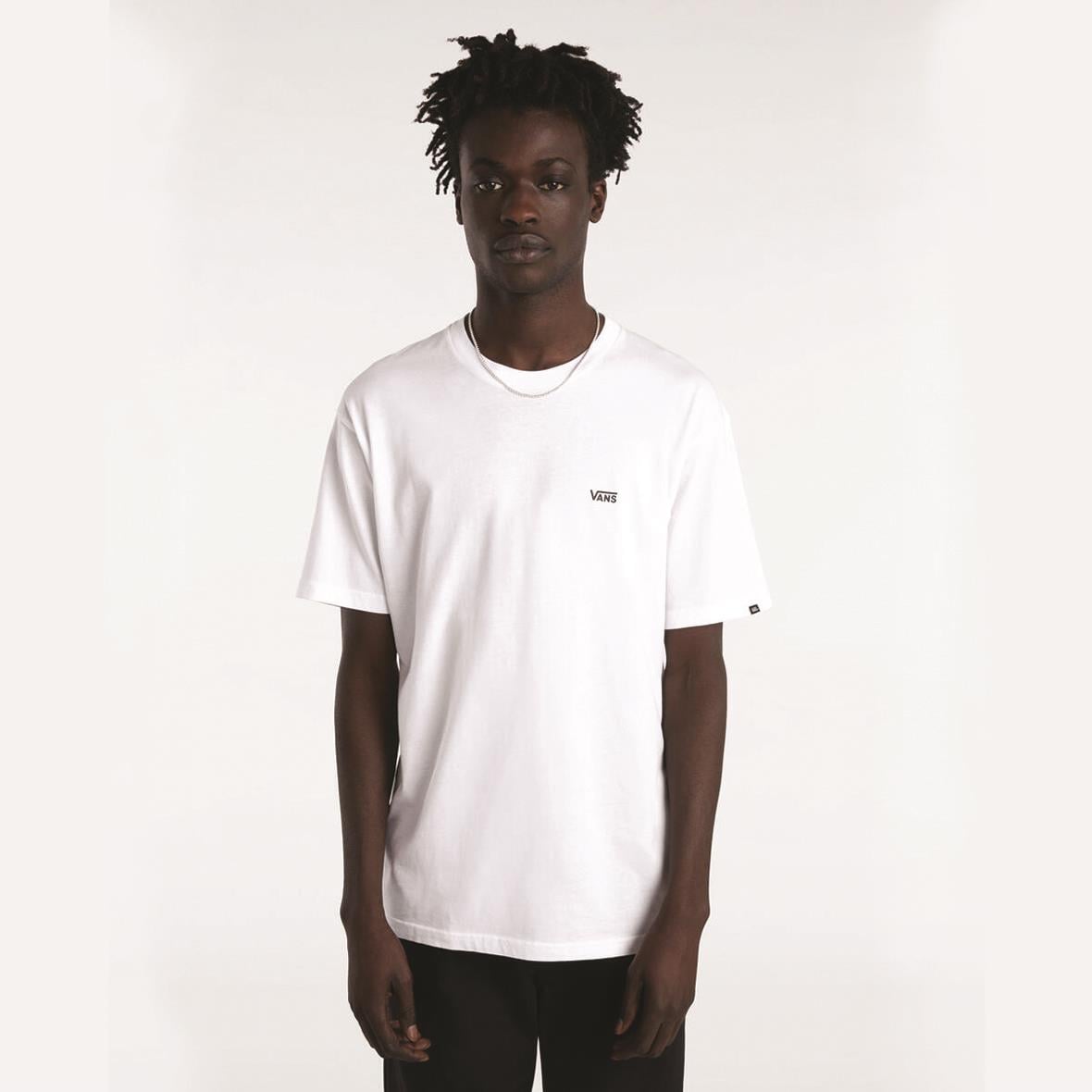 Vans Left Chest Logo Erkek T-Shirt - Beyaz