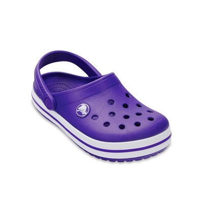 Crocs Crocband Clog K Çocuk Terlik & Sandalet - Ultraviolet/White (Mor Ötesi/Beyaz)