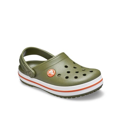 Crocs Crocband Clog K Çocuk Terlik & Sandalet - Army Green/Burnt Sienna (Ordu Yeşili/Yanık Kahve)