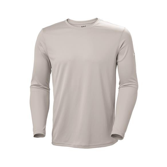 Helly Hansen HH Tech Crew LS 2.0 Uzun Kollu Erkek T-Shirt - Gri