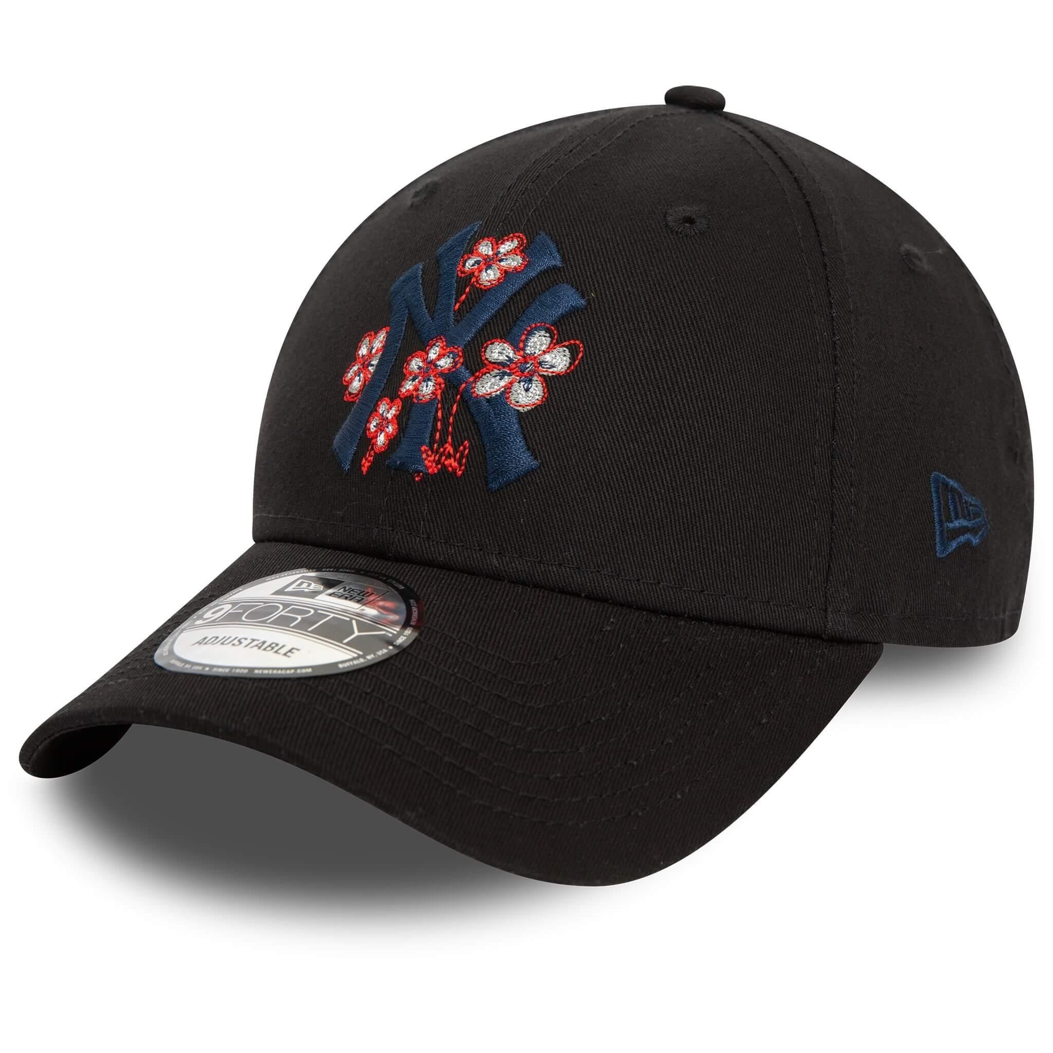  New Era Şapka - Flower Icon 9FORTY New York Yankees - Siyah