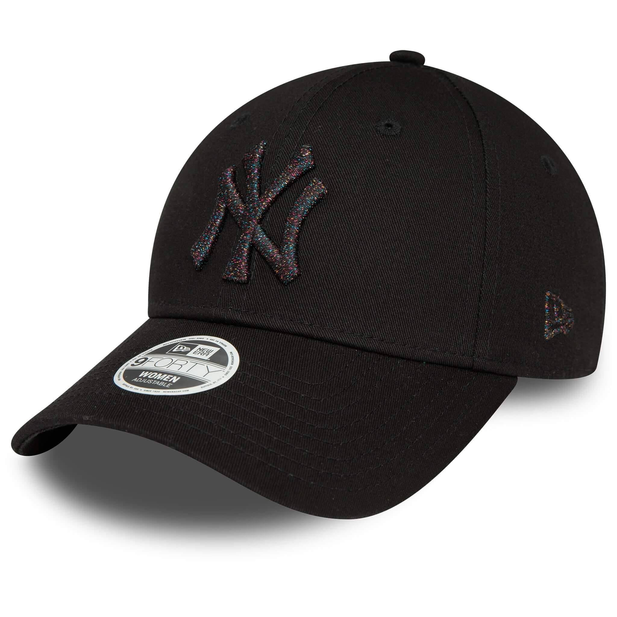  New Era Şapka - Wmns Metallic Logo 9FORTY New York Yankees - Siyah