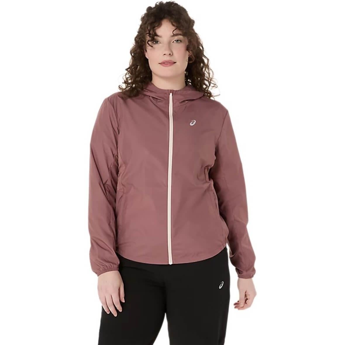 Asics Core Jacket Kadın Rüzgarlık - Koyu Gül Kurusu