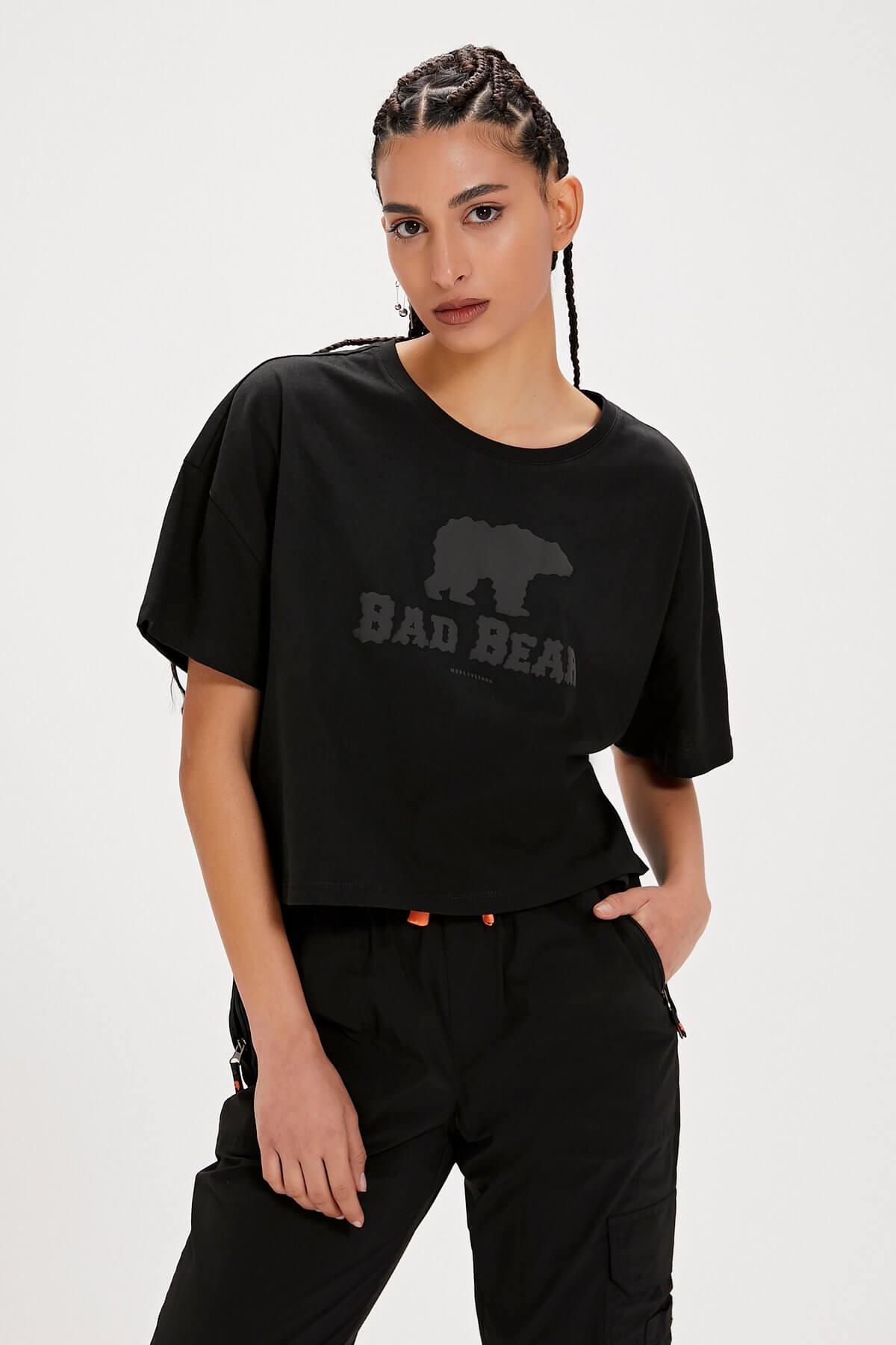 Bad Bear Holly Kadın T-Shirt - Siyah
