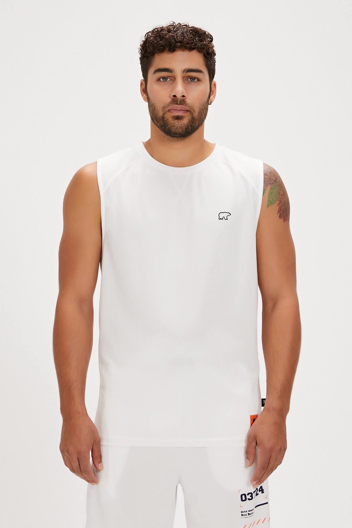 Bad Bear Mike Erkek T-Shirt - Beyaz