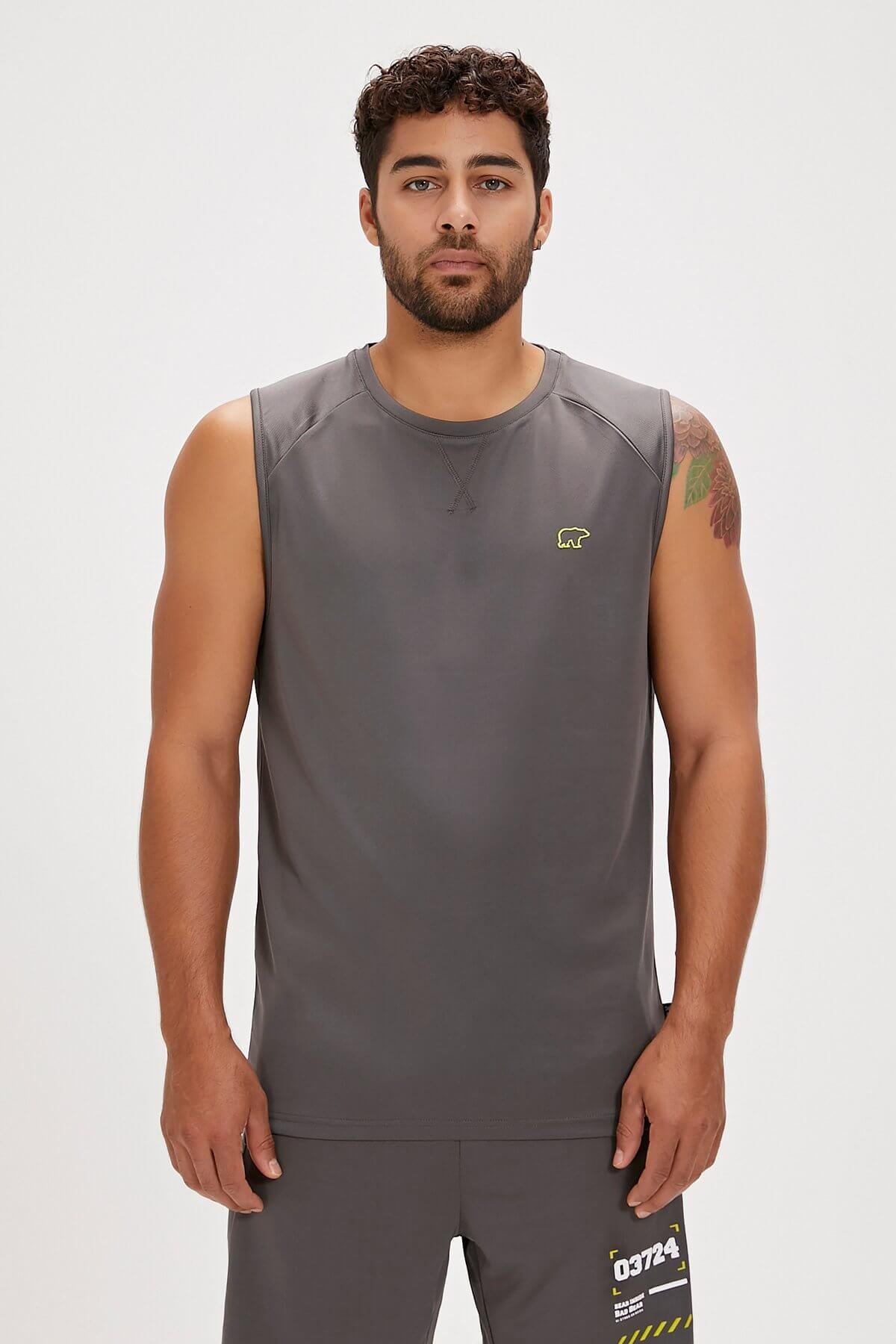 Bad Bear Mike Erkek T-Shirt - Gri