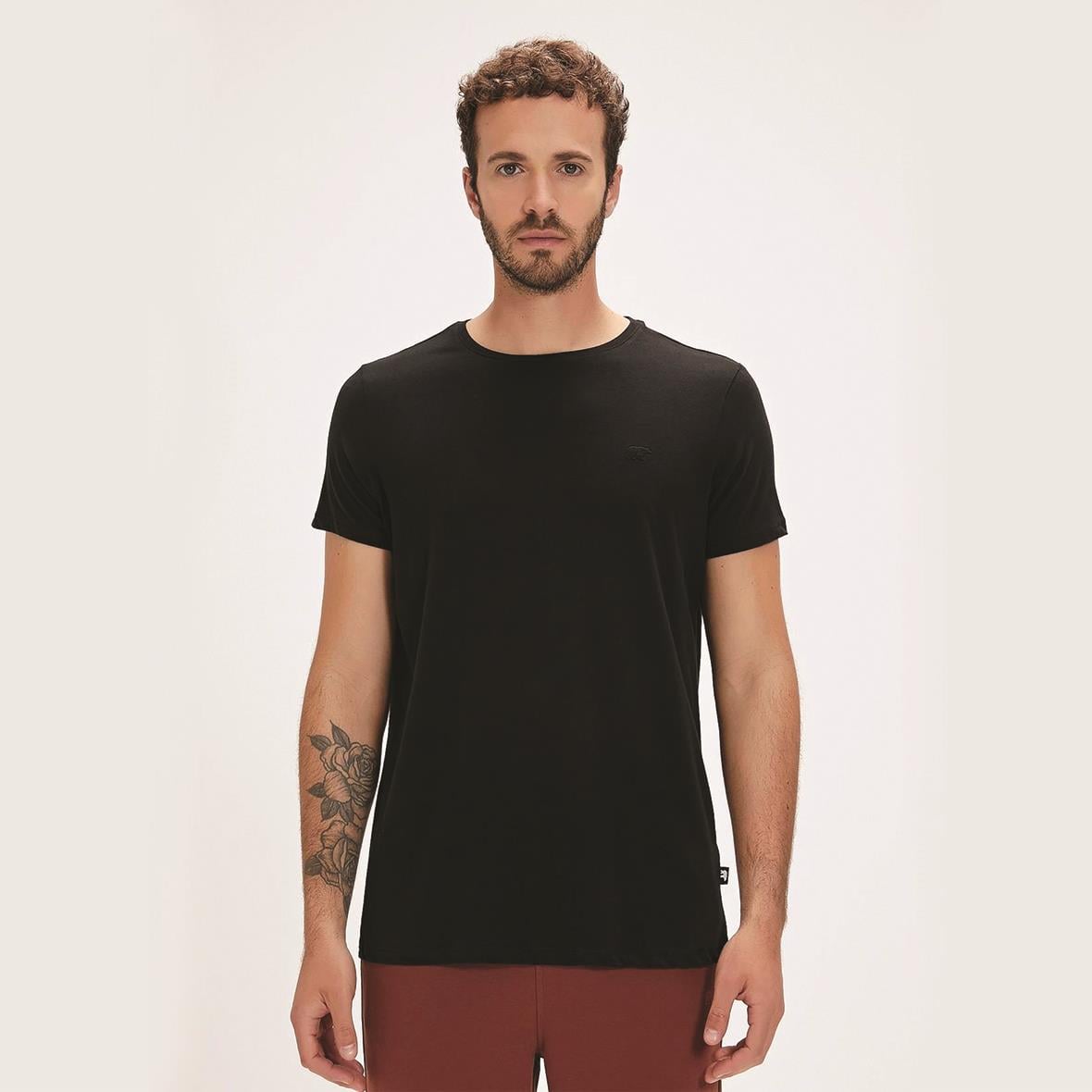 Bad Bear Solid Erkek T-Shirt - Siyah