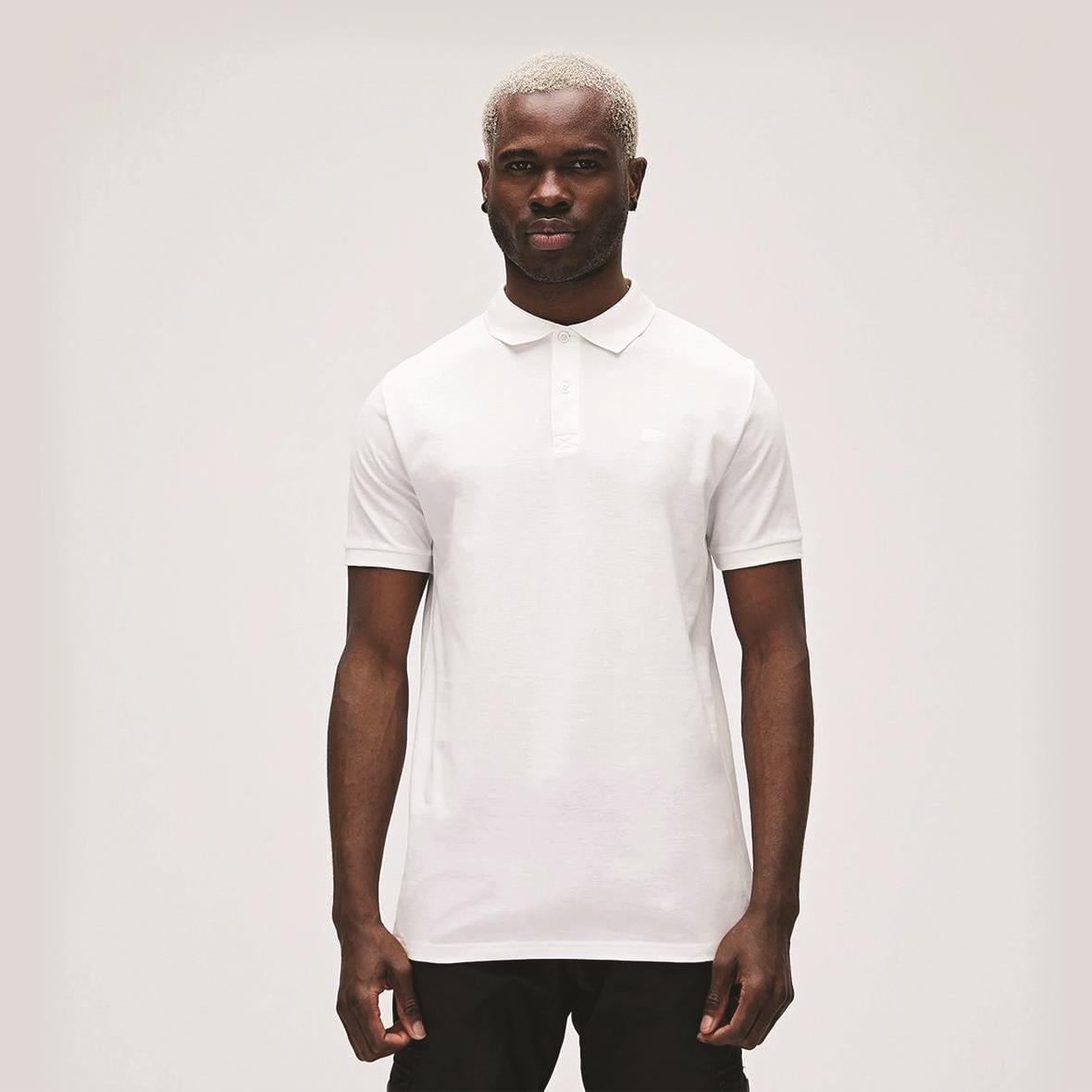 Bad Bear Stark Polo Yaka Erkek T-Shirt - Kırık Beyaz
