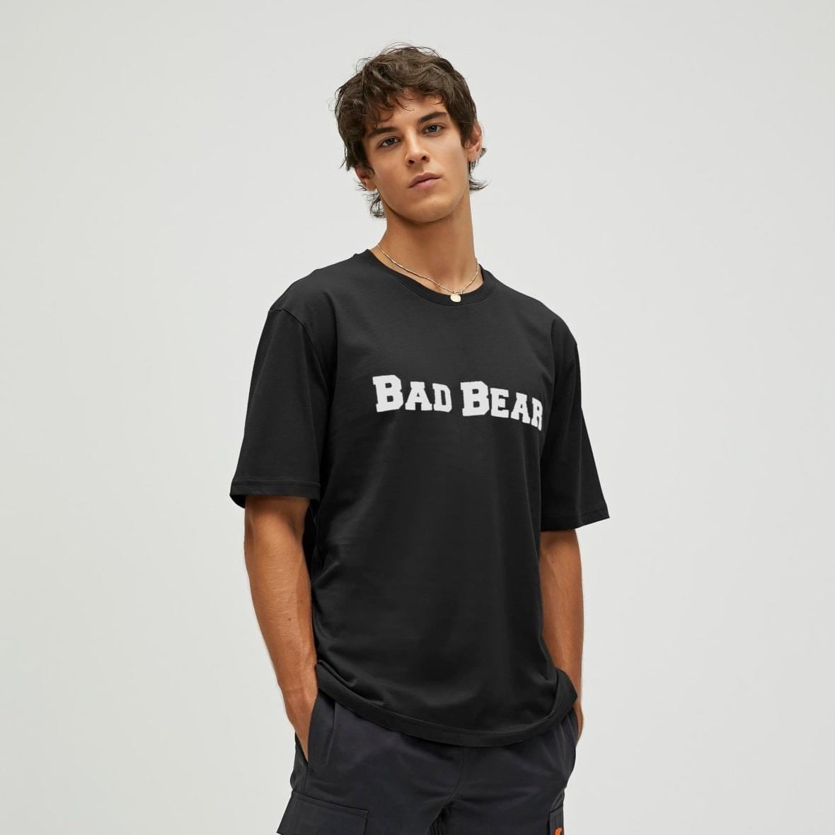 Bad Bear Title Erkek T-Shirt - Siyah