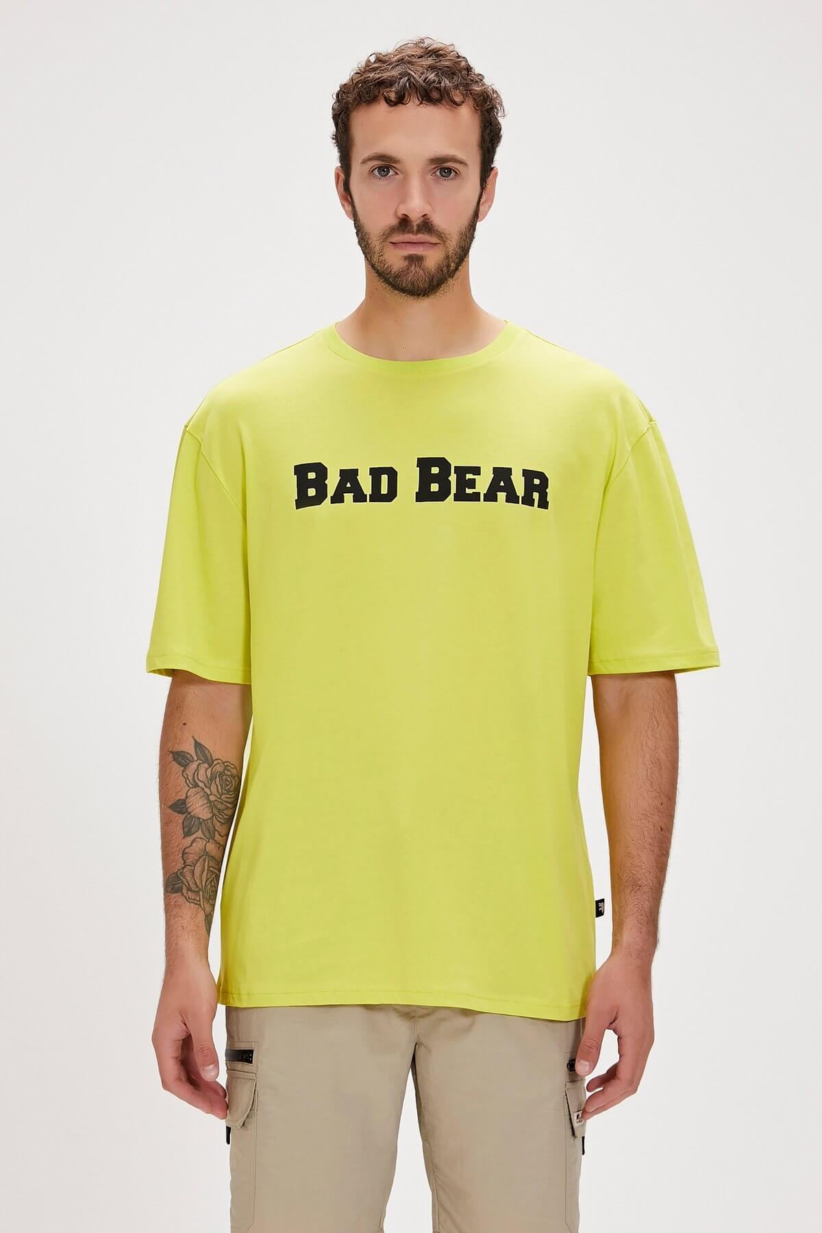 Bad Bear Title Erkek T-Shirt - Sülfür