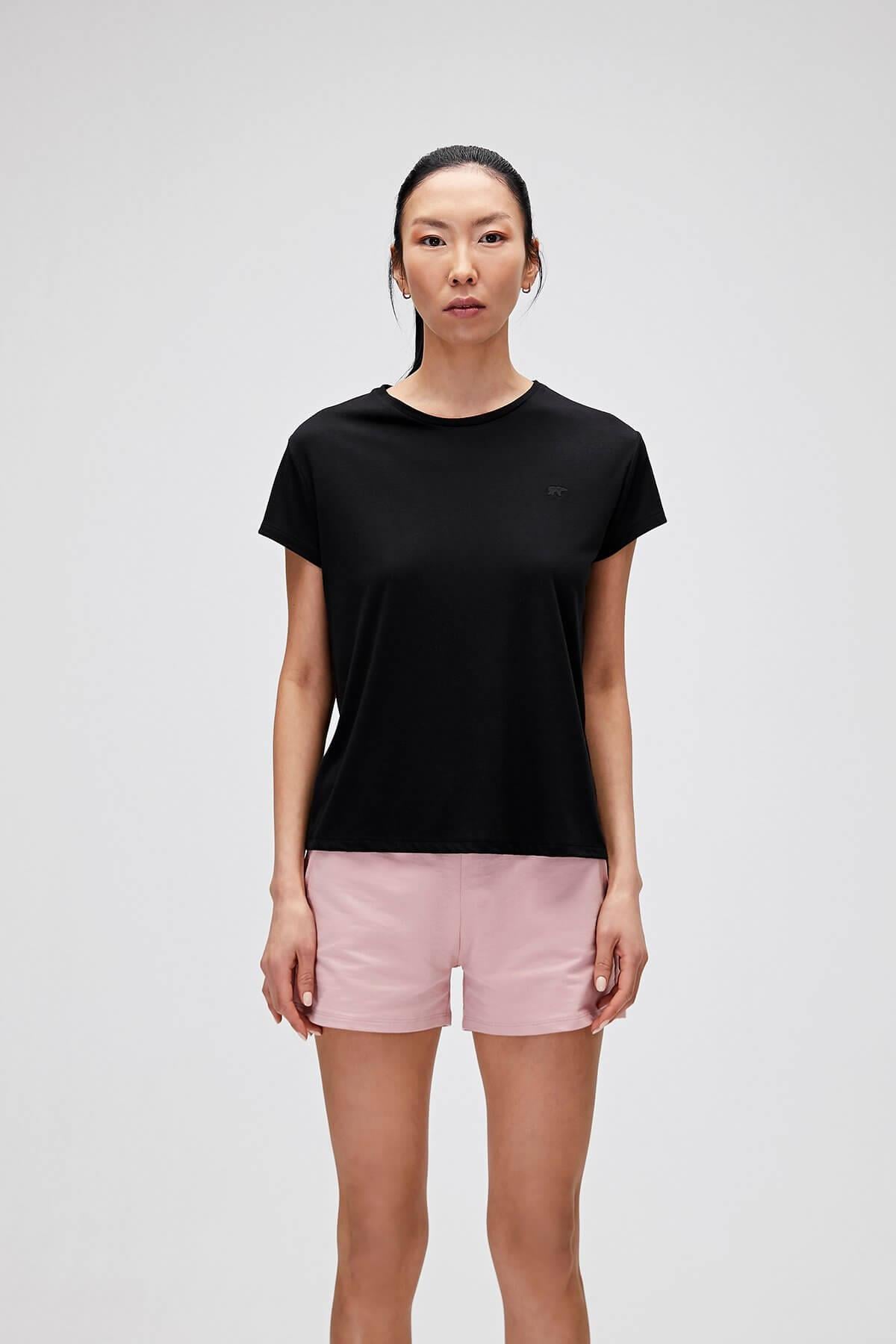 Bad Bear Violet O-Neck Kadın T-Shirt - Siyah