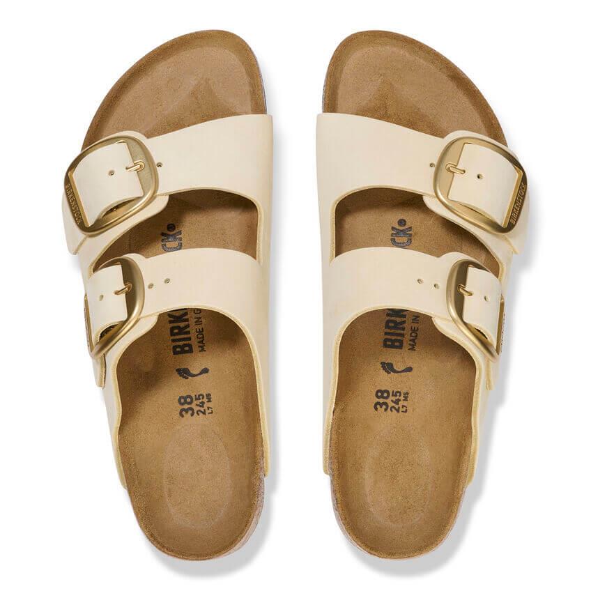 Birkenstock Arizona Big Buckle Kadın Terlik - Ekru