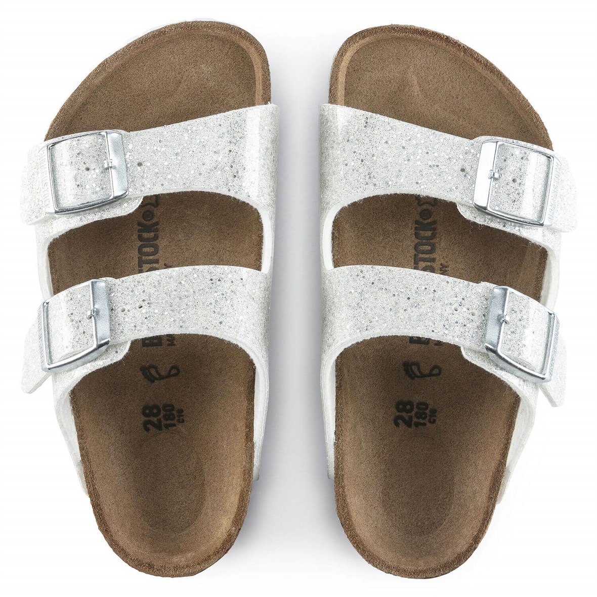 Birkenstock Arizona Çocuk Terlik & Sandalet - Cosmic Sparkle White