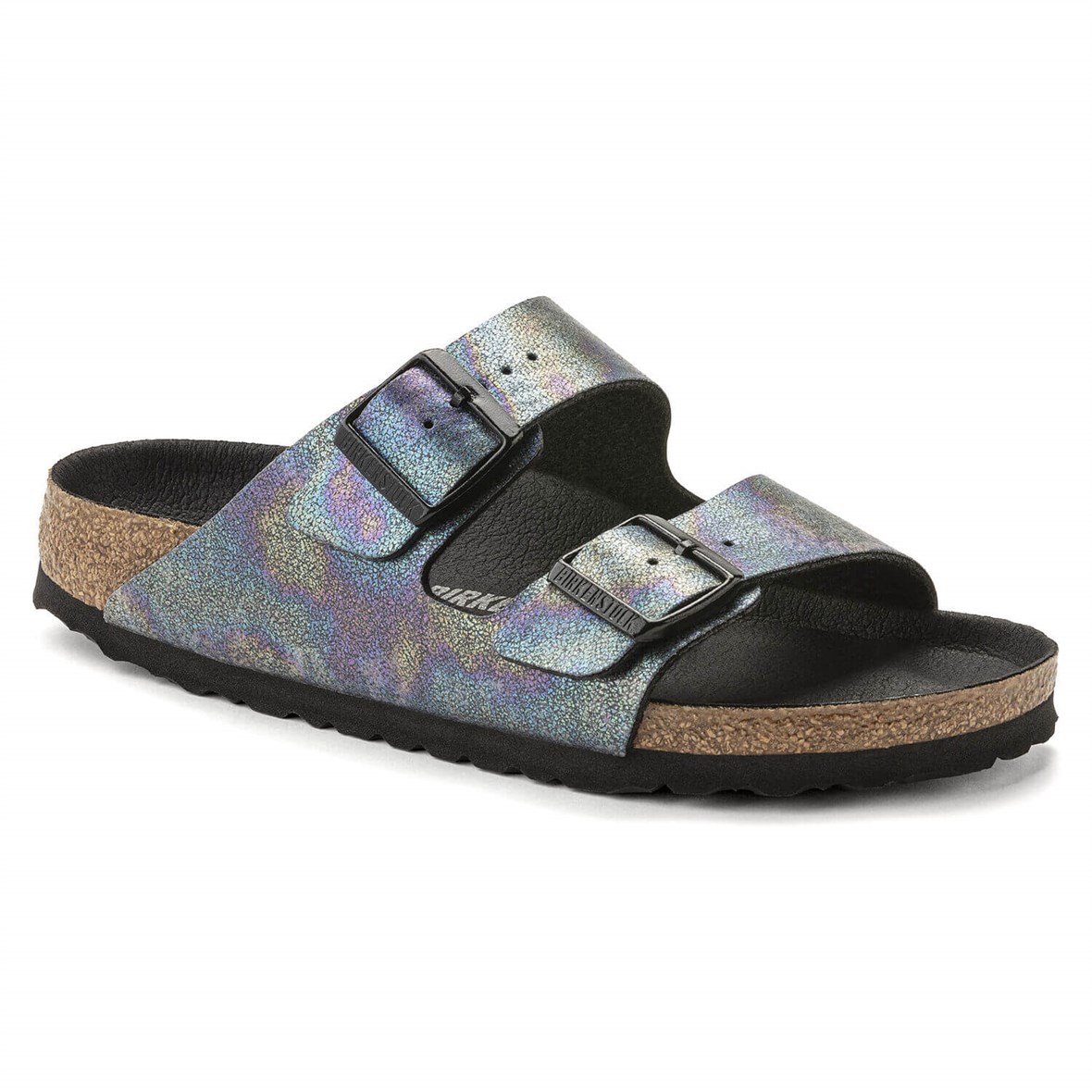 Birkenstock Arizona Vegan Bayan Terlik - Iridescent Black