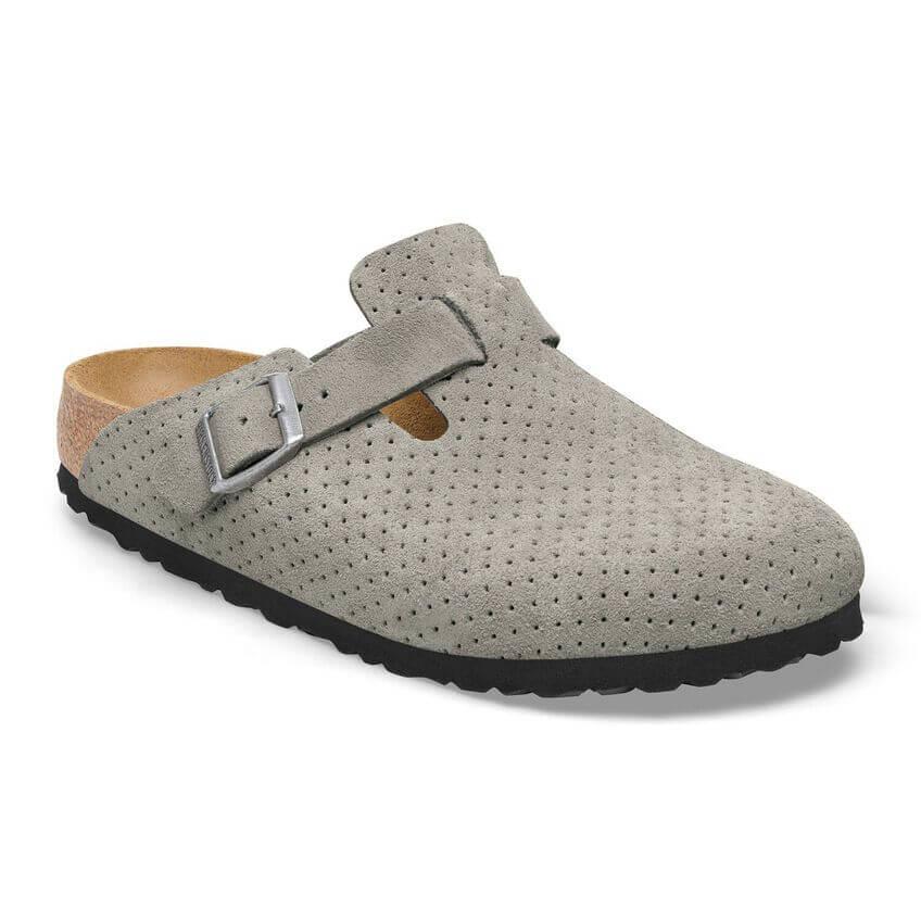 Birkenstock Boston Dotted Bayan Terlik - Taş