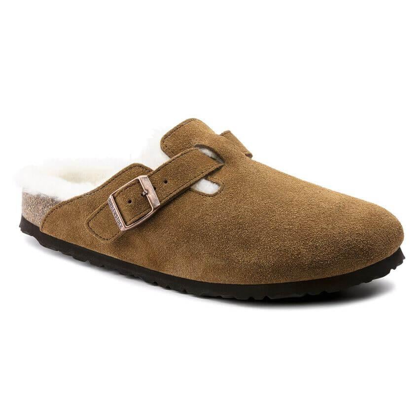 Birkenstock Boston VL Shearling Kadın Terlik - Mink