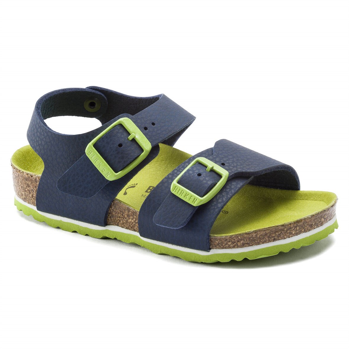 Birkenstock New York Çocuk Sandalet  - Desert Soil Vibrant Blue