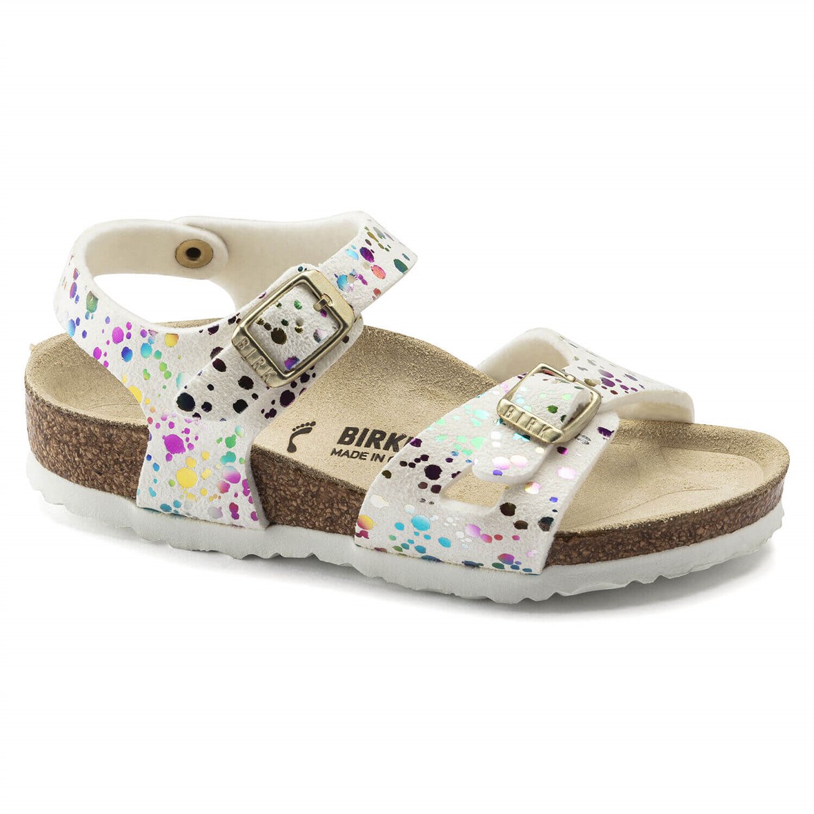 Birkenstock Rio Çocuk Sandalet - Confetti White