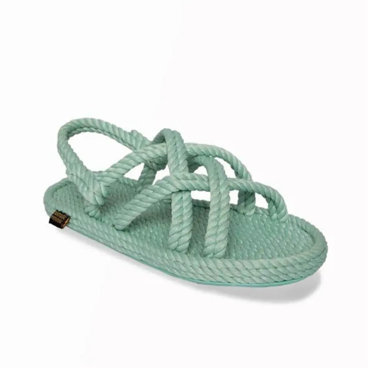 Bodrum Kauçuk Tabanlı Çocuk Halat Sandalet - Mint