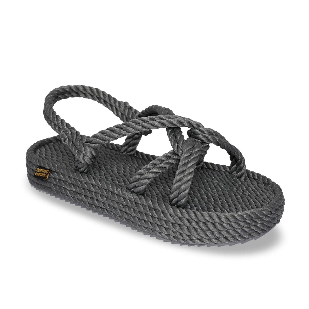 Bora Bora Platform Halat & İp Kadın Sandalet - Gri