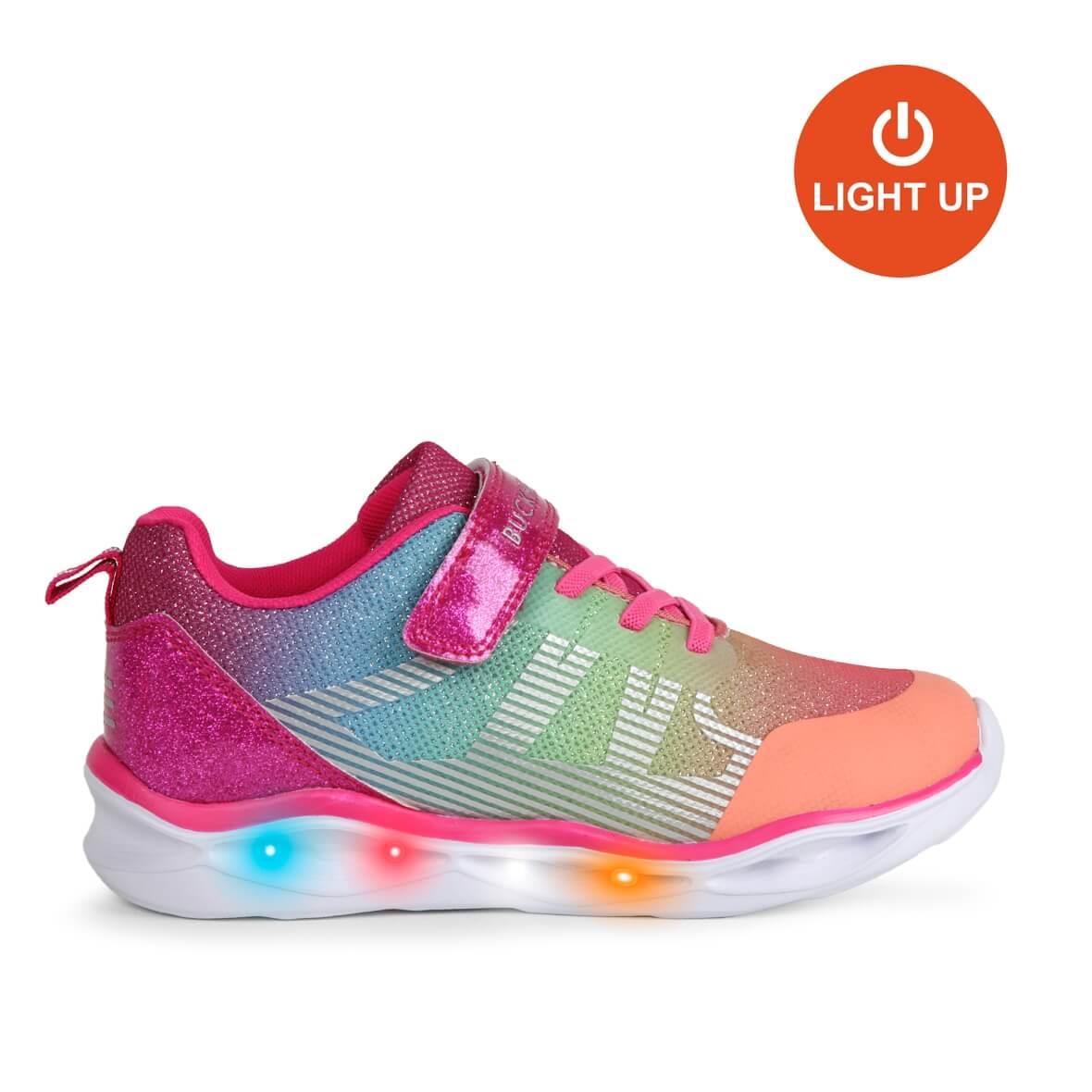 Buckhead Belle BUCK3029-BH019 Işıklı Çocuk Spor Ayakkabı - Fuşya / Multi