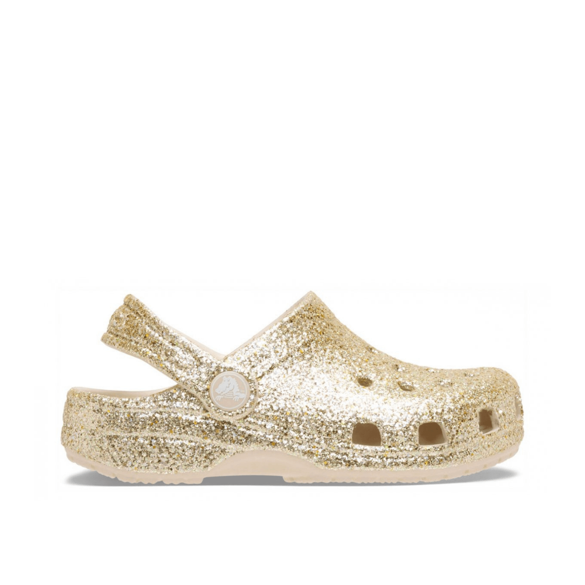 Crocs Classic Chunky Glitter Clog K Çocuk Terlik - Kum Beji