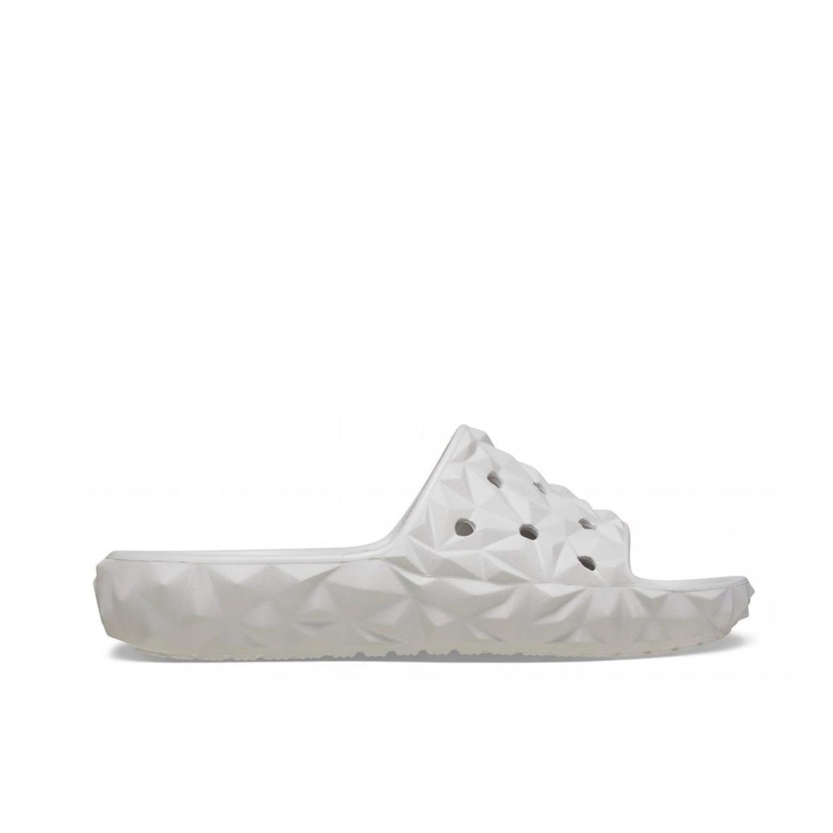 Crocs Classic Geometric Slide v2 Bayan Terlik - Beyaz