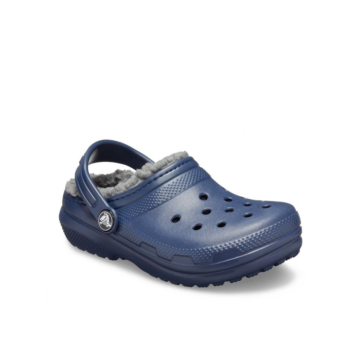 Crocs Classic Lined Clog K Çocuk Terlik - Navy/Charcoal