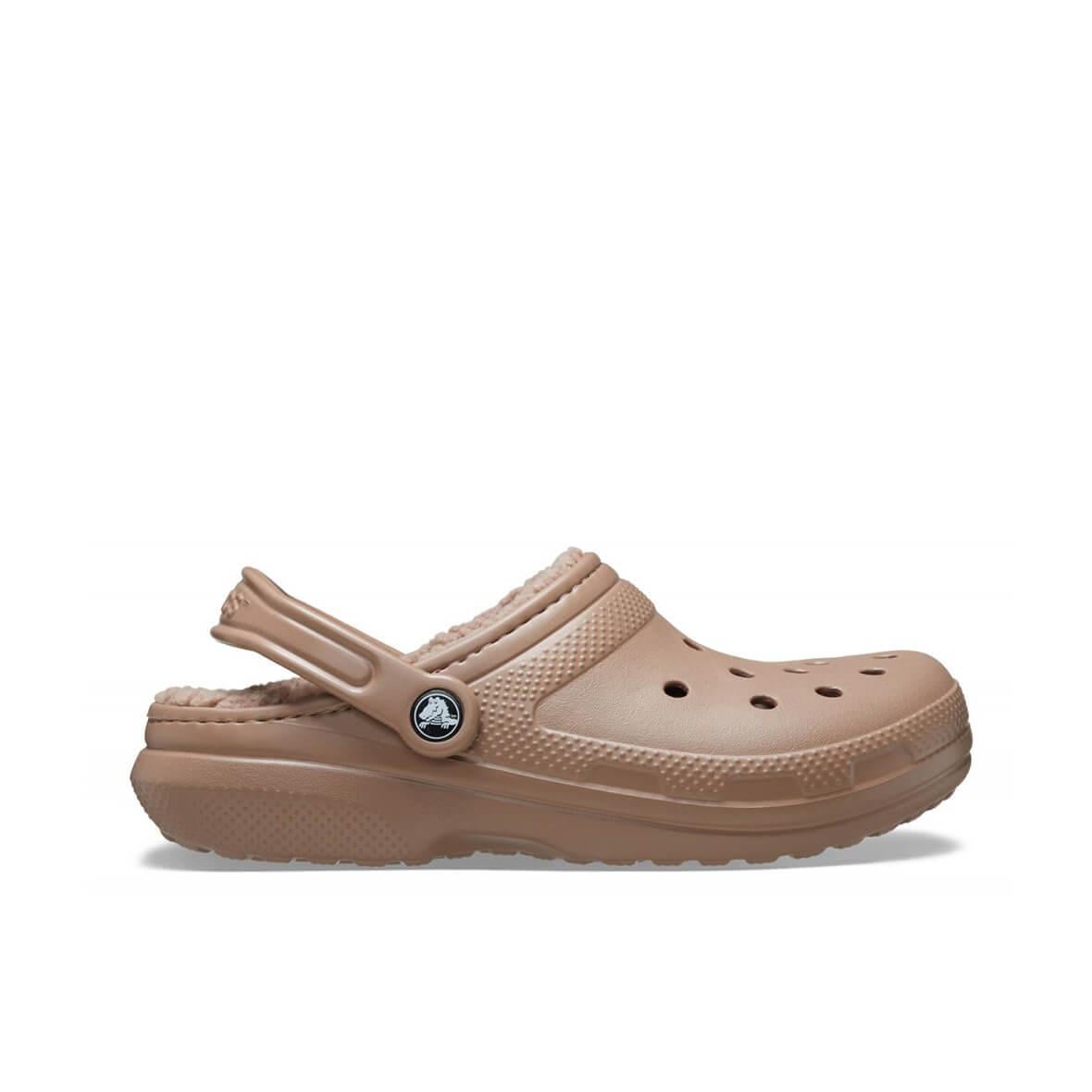 Crocs Classic Lined Clog Kadın Terlik - Latte