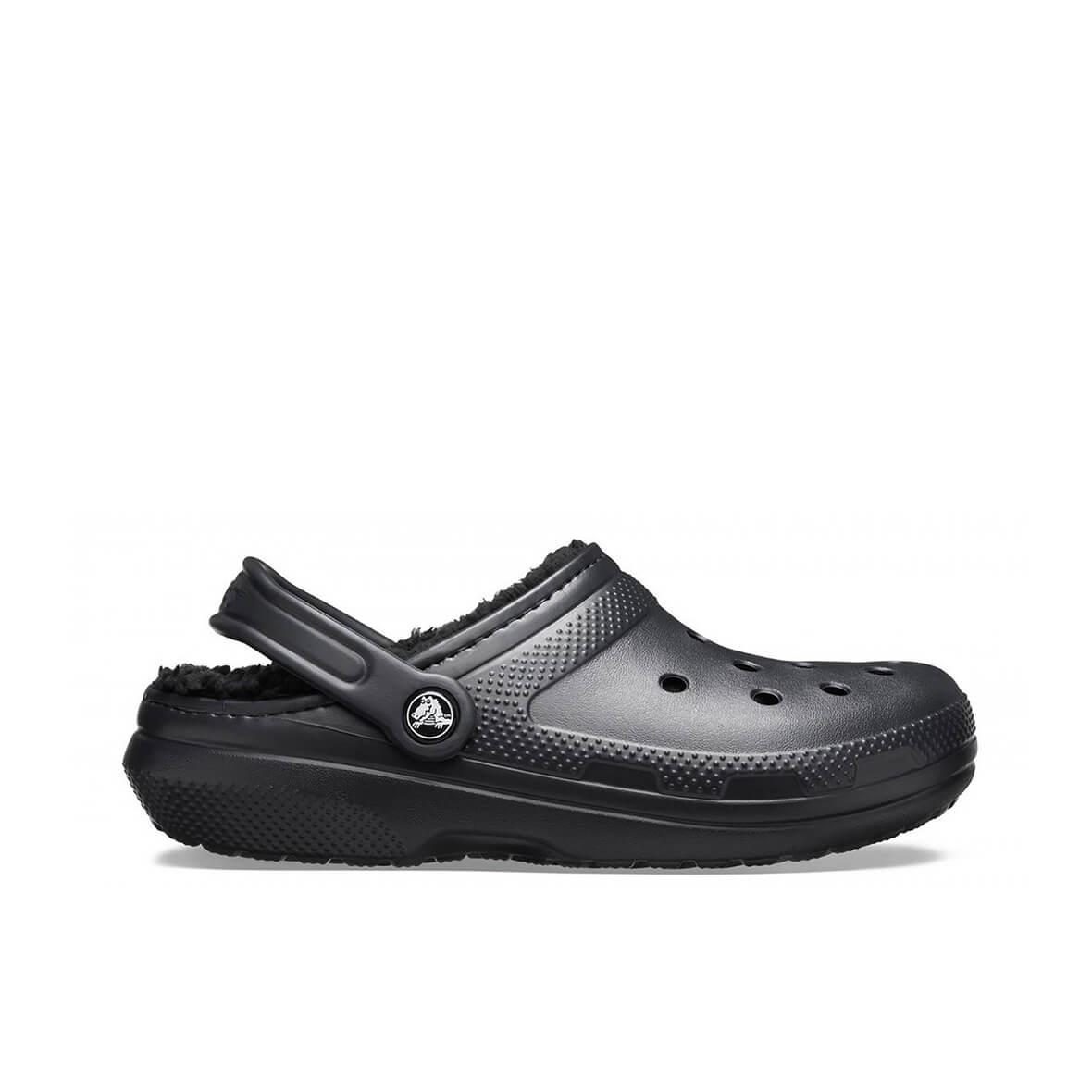 Crocs Classic Lined Clog Kadın Terlik - Siyah