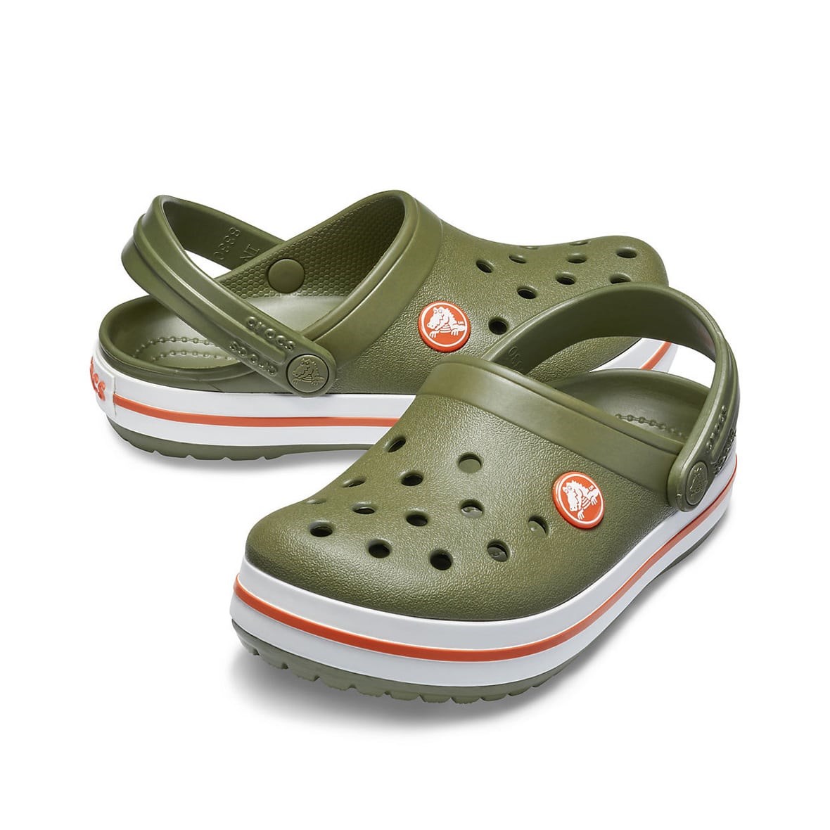 Crocs Crocband Clog K Army Green/Burnt Sienna (Ordu Yeşili/Yanık Kahve) Çocuk  Terlik & Sandalet