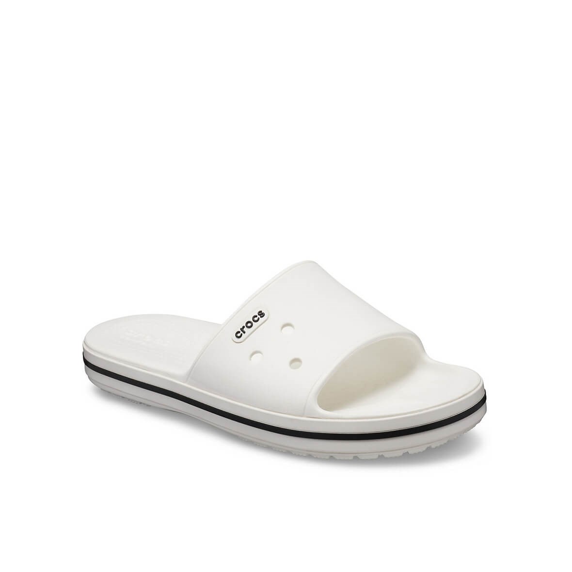 Crocs Crocband III Slide White/Black (Beyaz/Siyah) Erkek Terlik & Sandalet