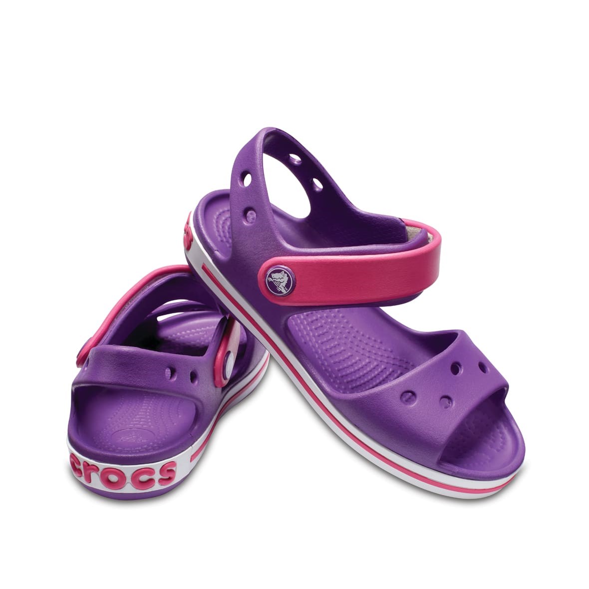 Crocs Crocband Sandal Kids Amethyst/Paradise Pink (Ametist/Cennet Pembe)  Çocuk Terlik & Sandalet