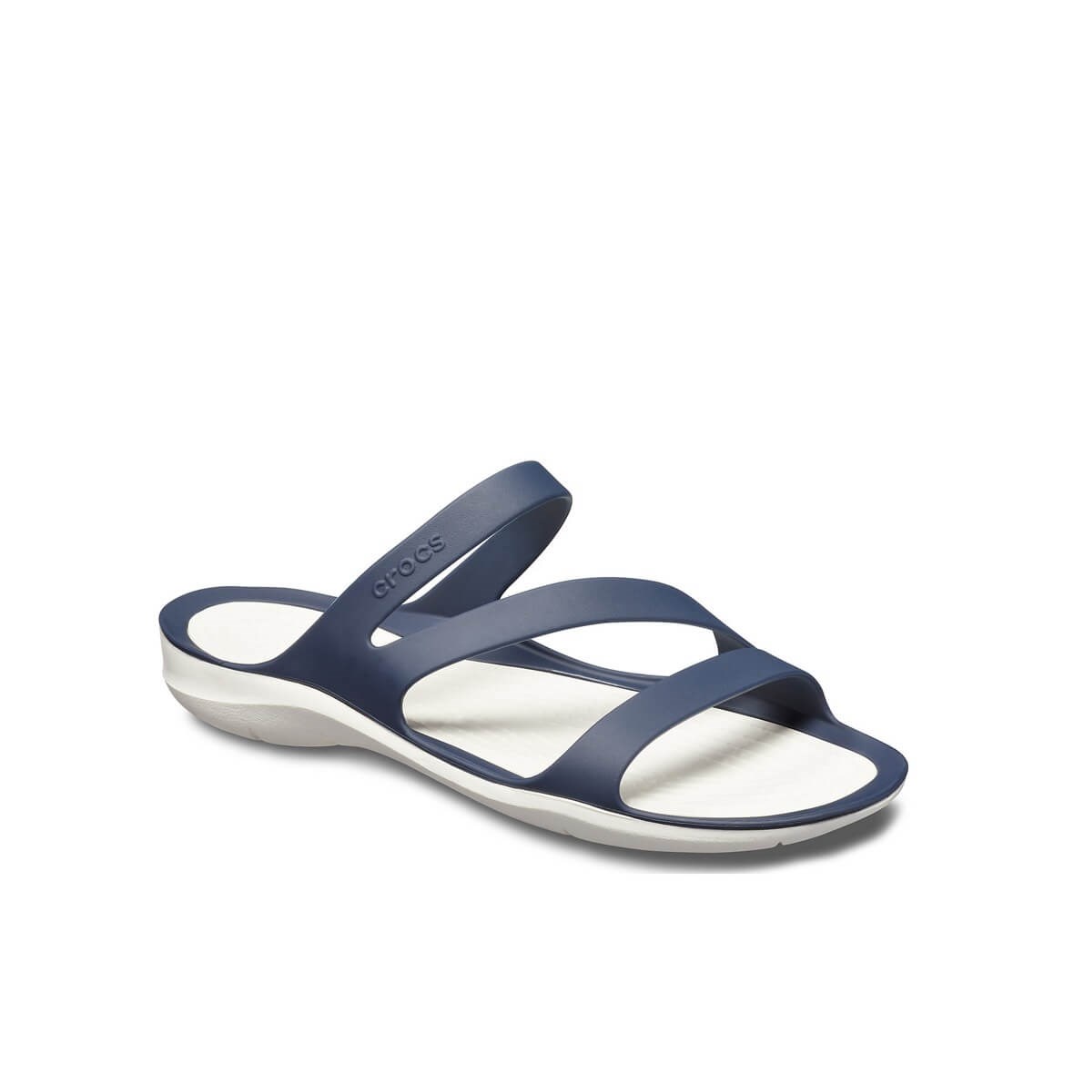 Crocs Crocband Navy/White (Lacivert/Beyaz) Bayan Terlik & Sandalet