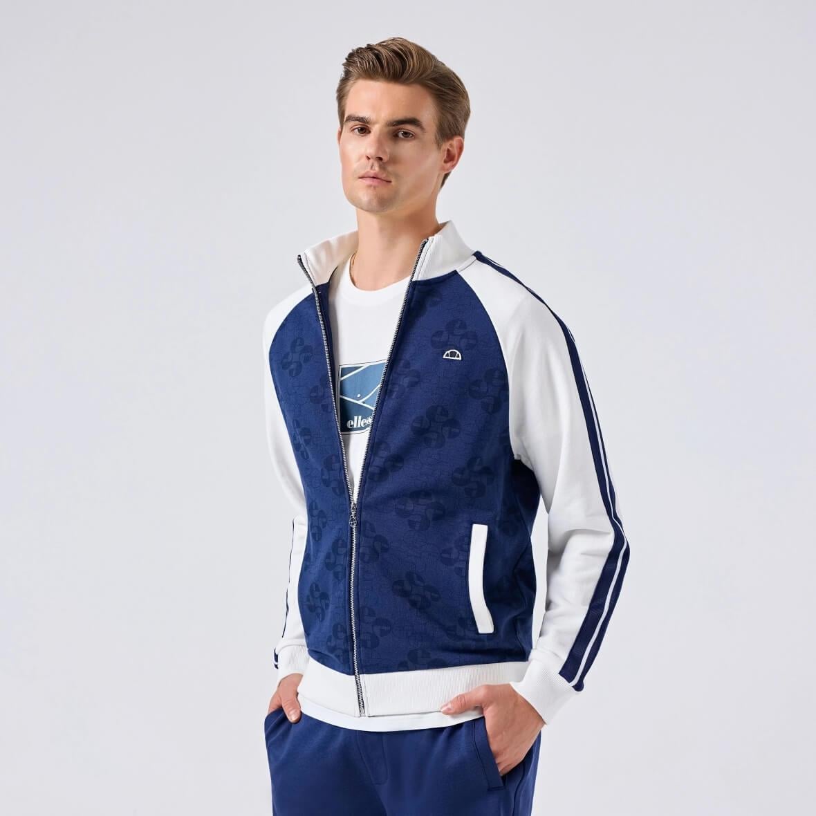 Ellesse 5SM1357-NV Fermuarlı Erkek Sweatshirt - Lacivert