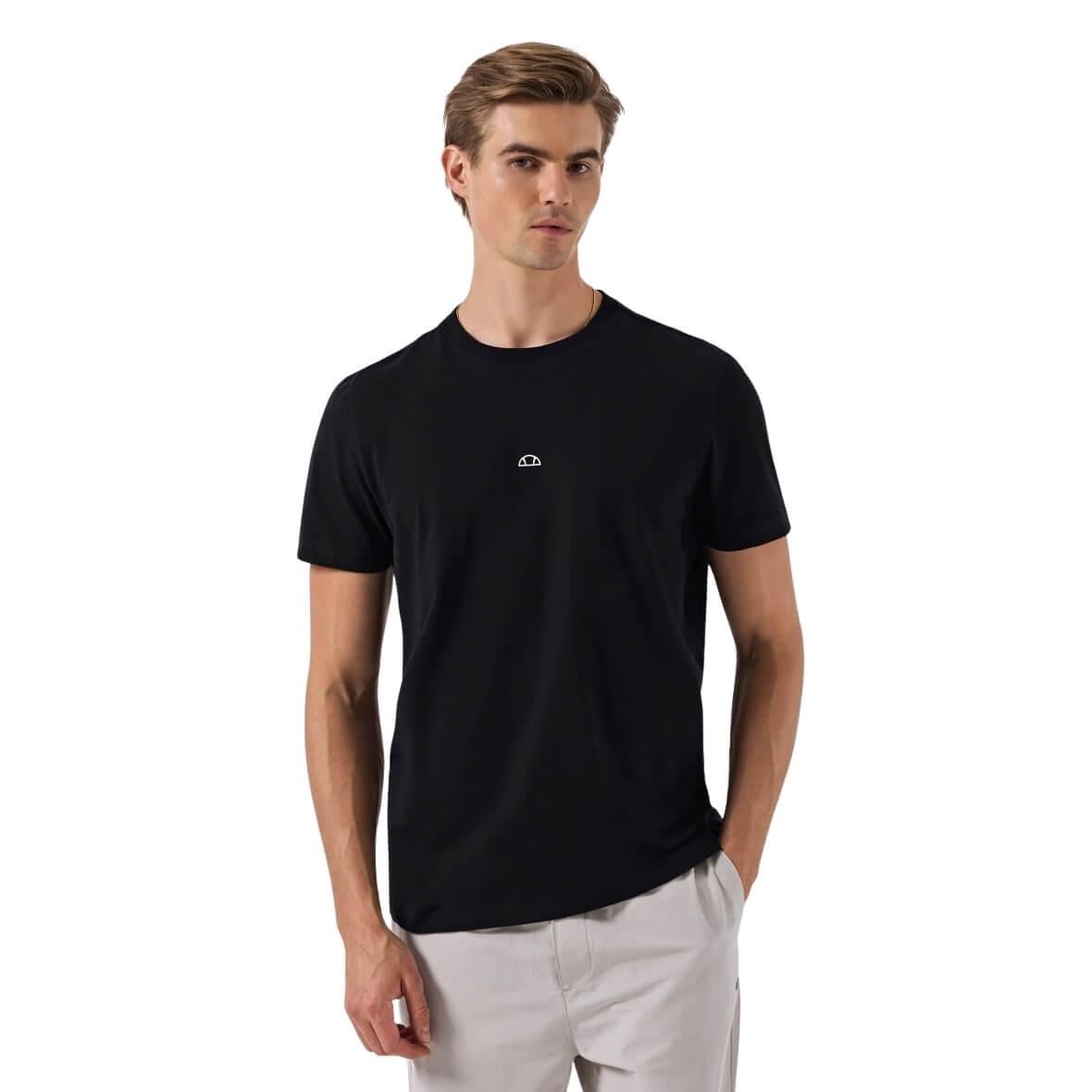 Ellesse 5SM5376-BK Bisiklet Yaka Erkek T-Shirt - Siyah