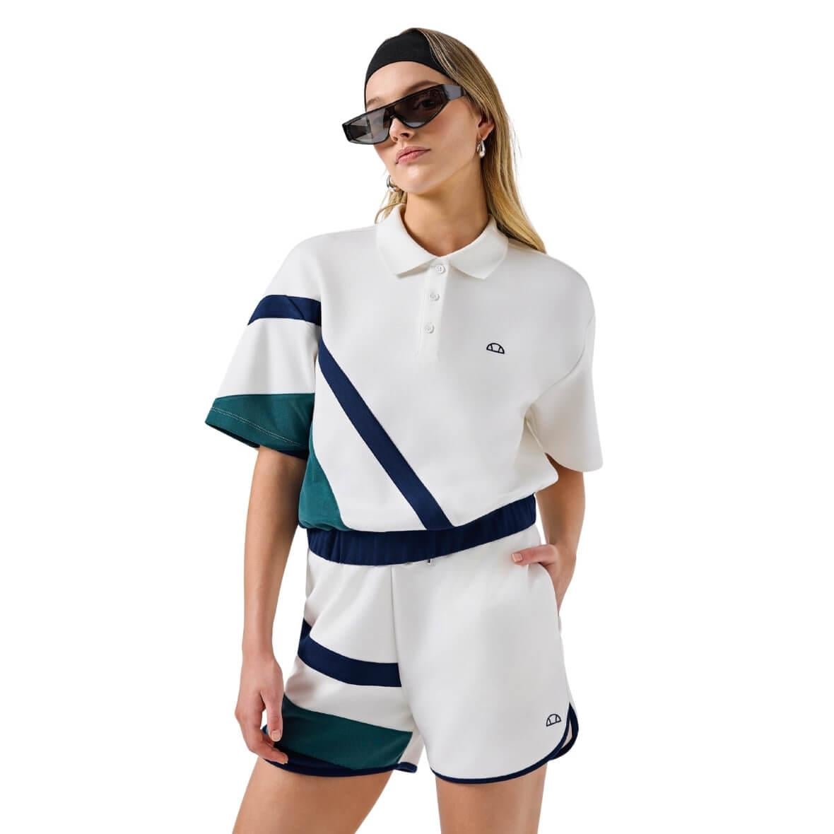Ellesse 6SF5002-OF Kadın Polo Yaka T-Shirt - Kırık Beyaz