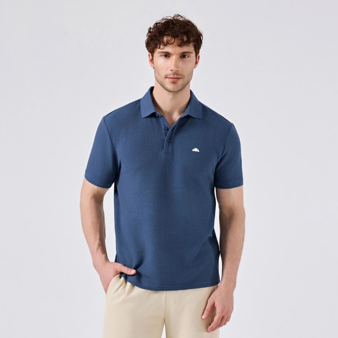 Ellesse 6SM5010-EBL Polo Yaka Erkek T-Shirt - Mavi