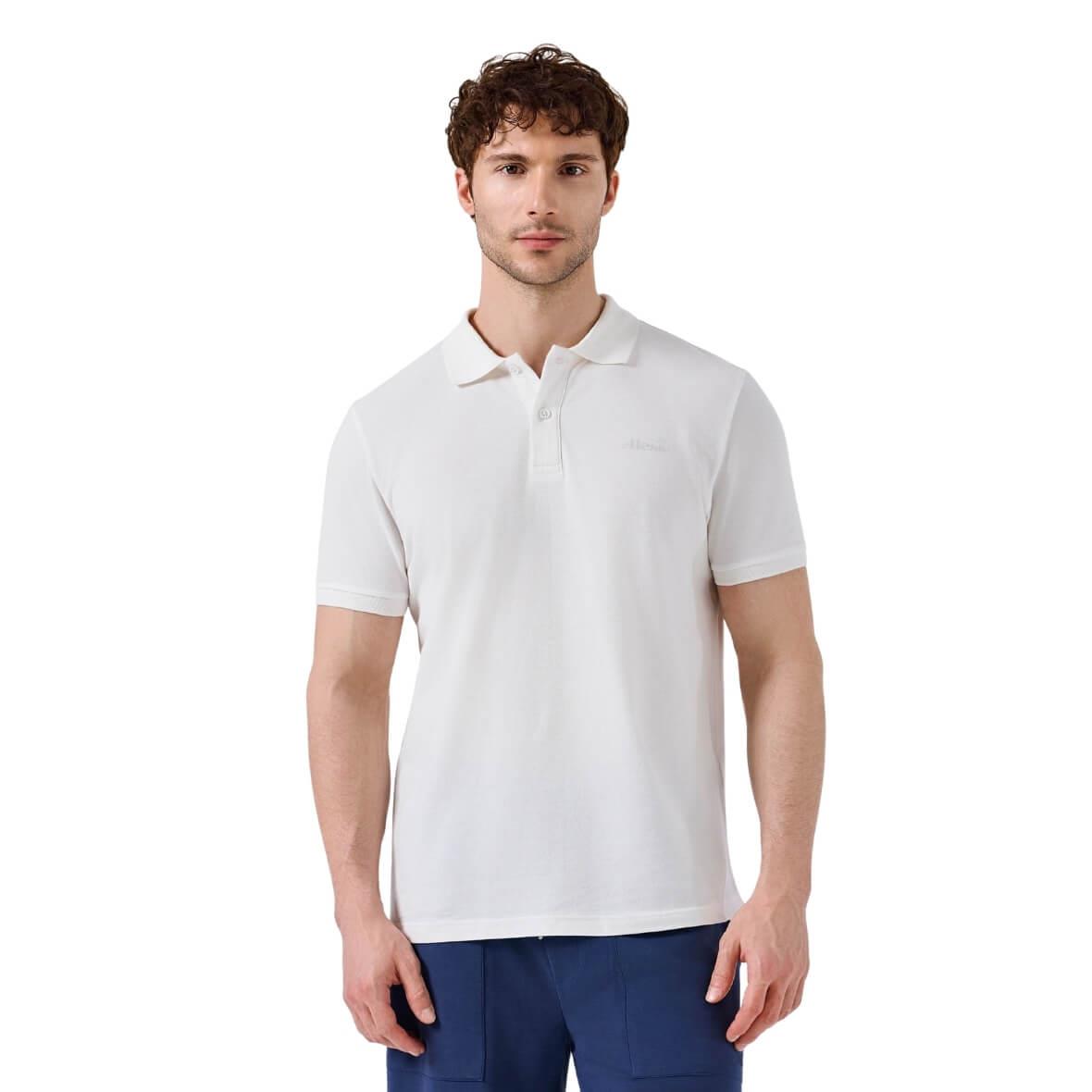 Ellesse 6SM5018-OF Polo Yaka Erkek T-Shirt - Kırık Beyaz