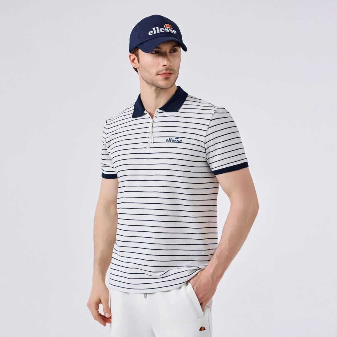 Ellesse 6SM5020-OF Polo Yaka Erkek T-Shirt - Kırık Beyaz
