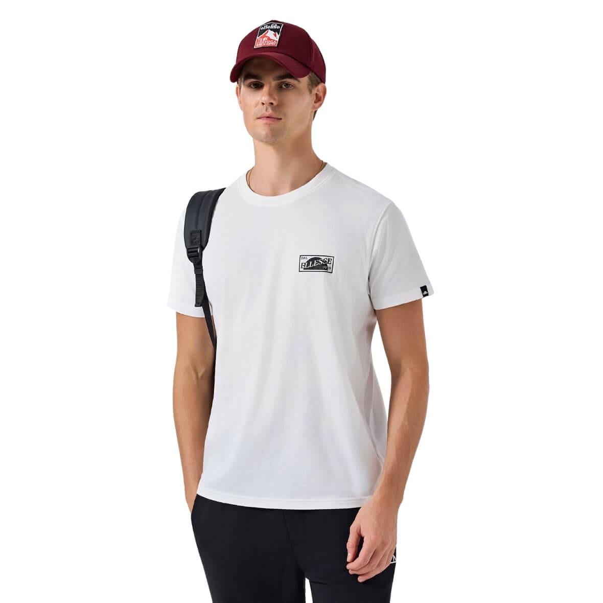 Ellesse 6SM5028-OF Bisiklet Yaka Erkek T-Shirt - Kırık Beyaz