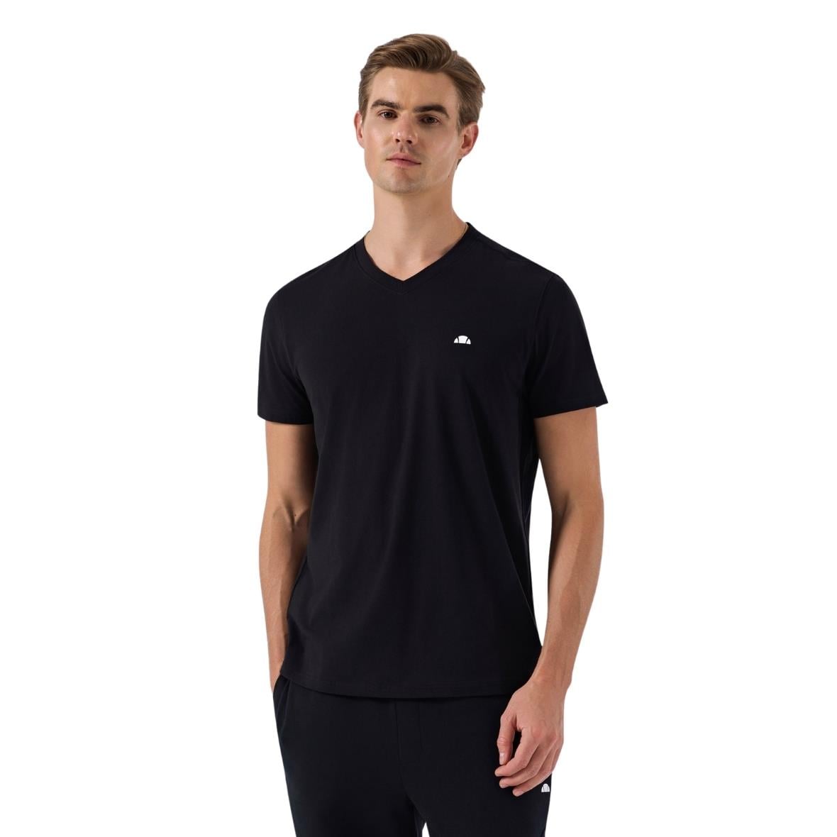 Ellesse 6SM5049-BK Bisiklet Yaka Erkek T-Shirt - Siyah