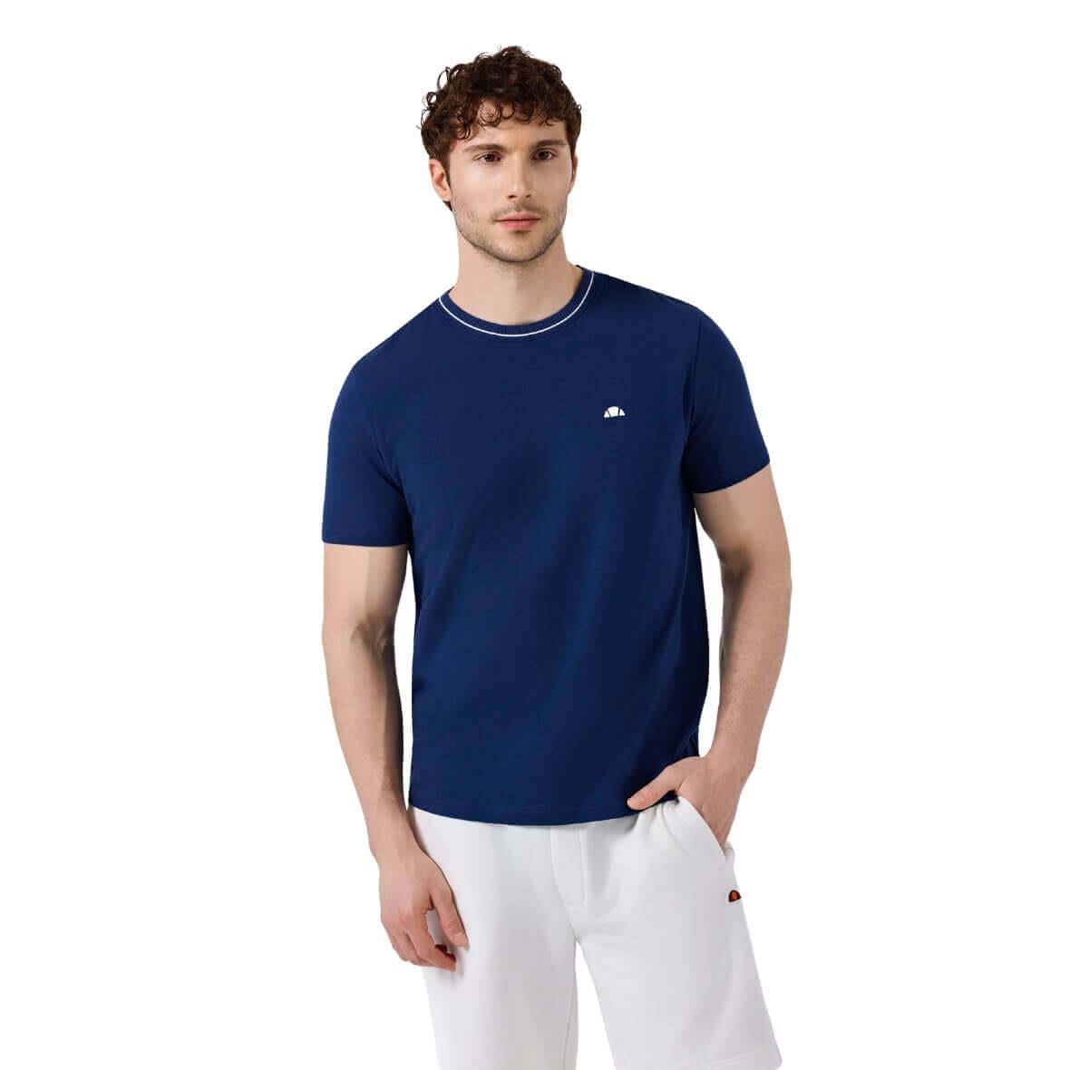 Ellesse 6SM5058-NV Bisiklet Yaka Erkek T-Shirt - Lacivert