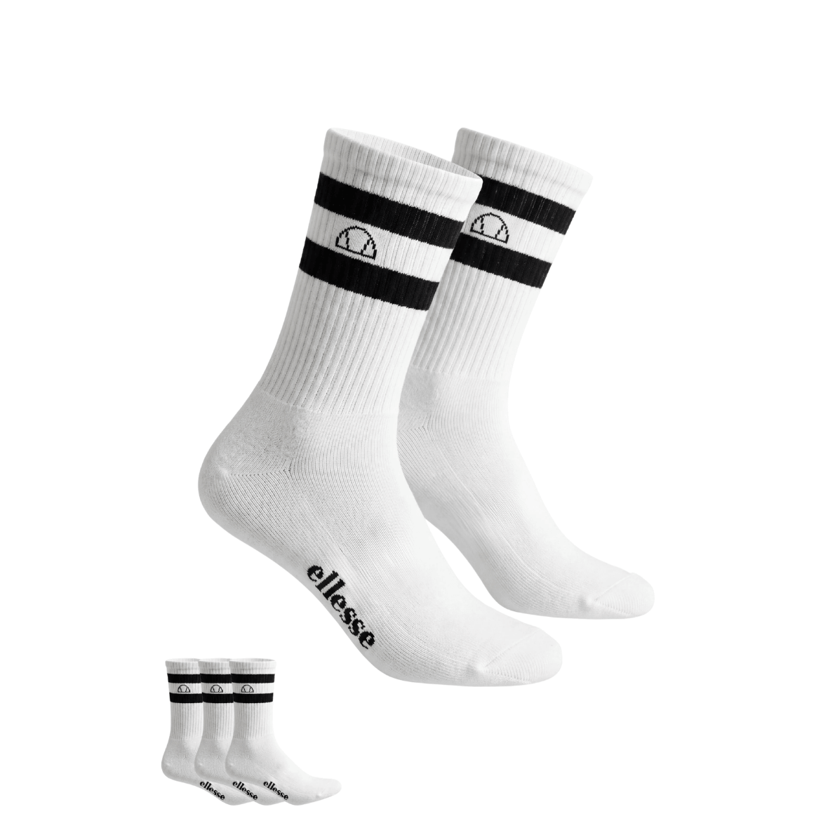 Ellesse 6SM9016-OF Erkek 3'lü Çorap - Beyaz