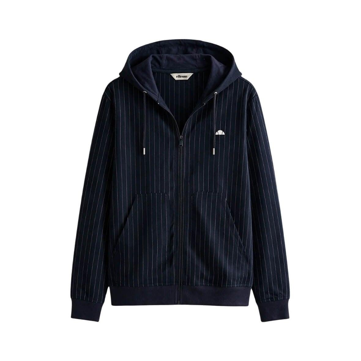 Ellesse 6WM1019-NV Fermuarlı Kapüşonlu Erkek Sweatshirt - Lacivert