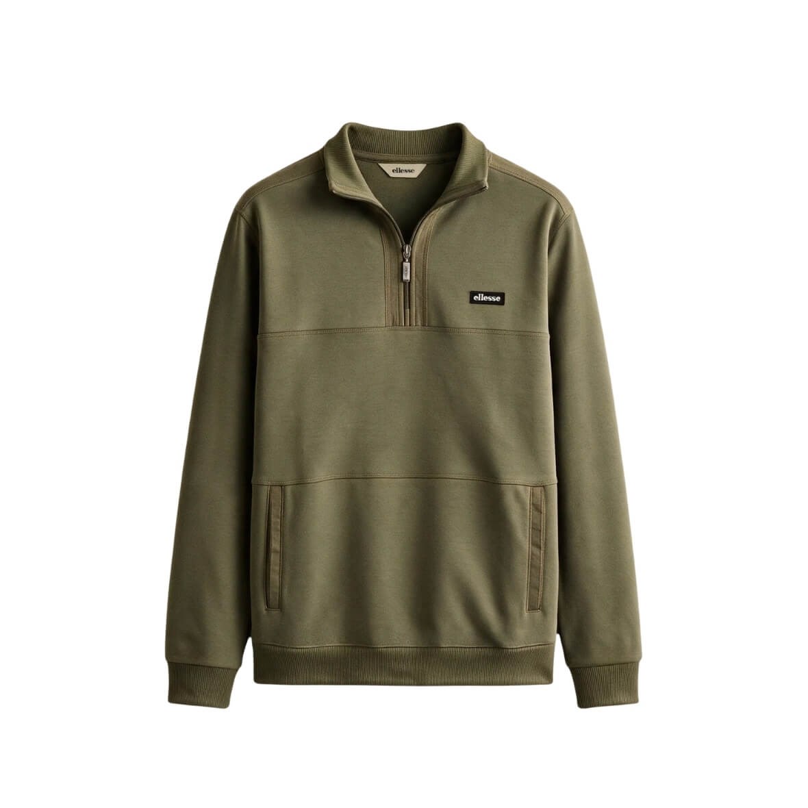 Ellesse 6WM1025-KH Fermuarlı Kapüşonlu Erkek Sweatshirt - Haki