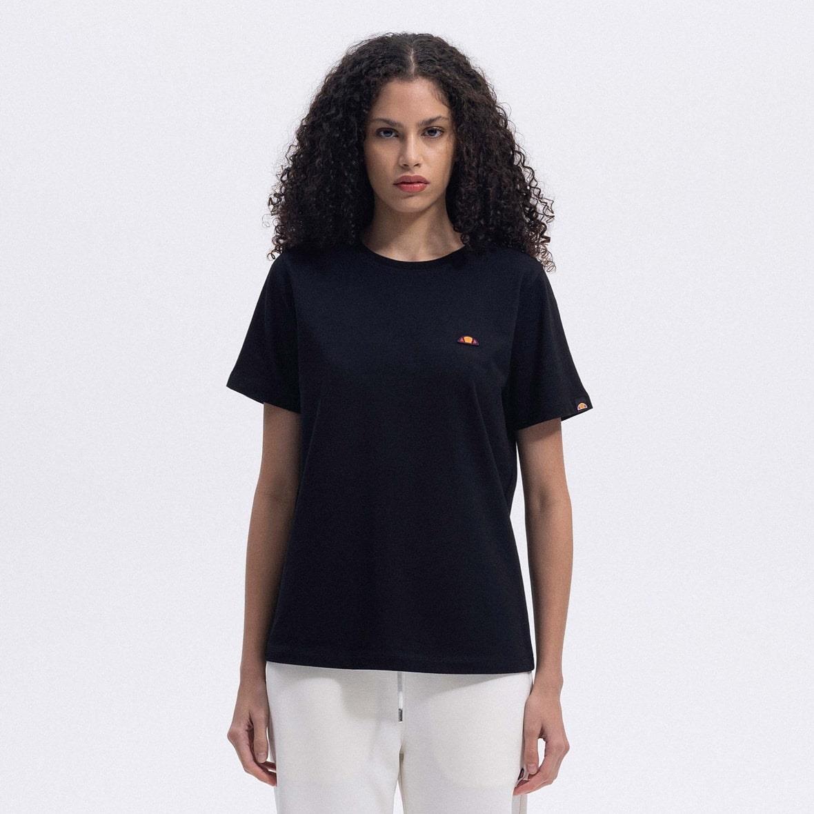 Ellesse EF174-BK Bisiklet Yaka Kadın T-Shirt - Siyah
