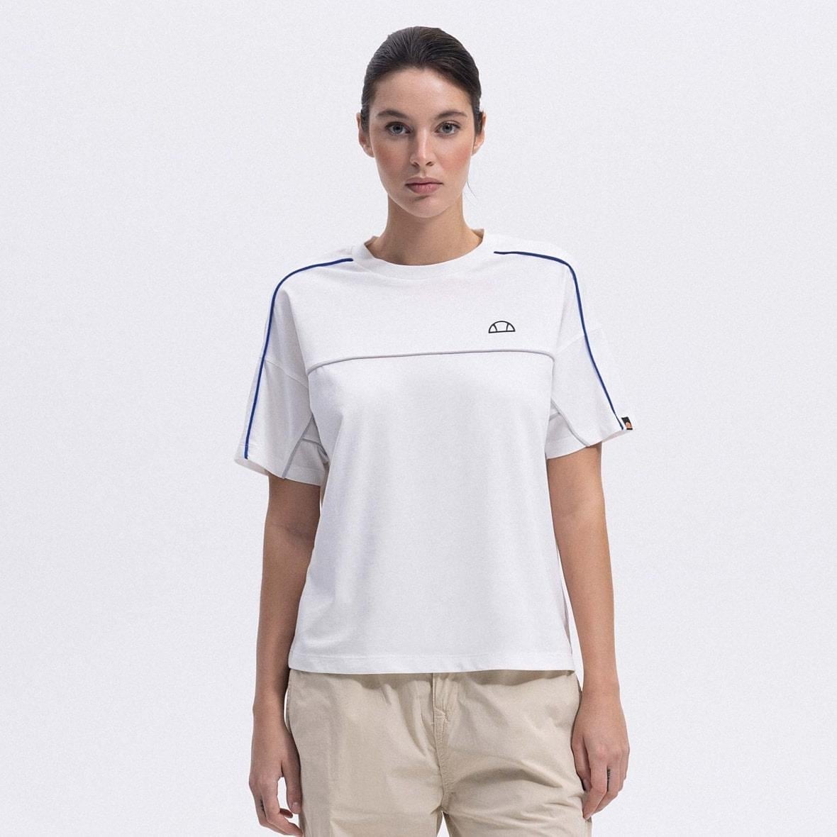 Ellesse EF389-OF Kadın T-Shirt - Kırık Beyaz