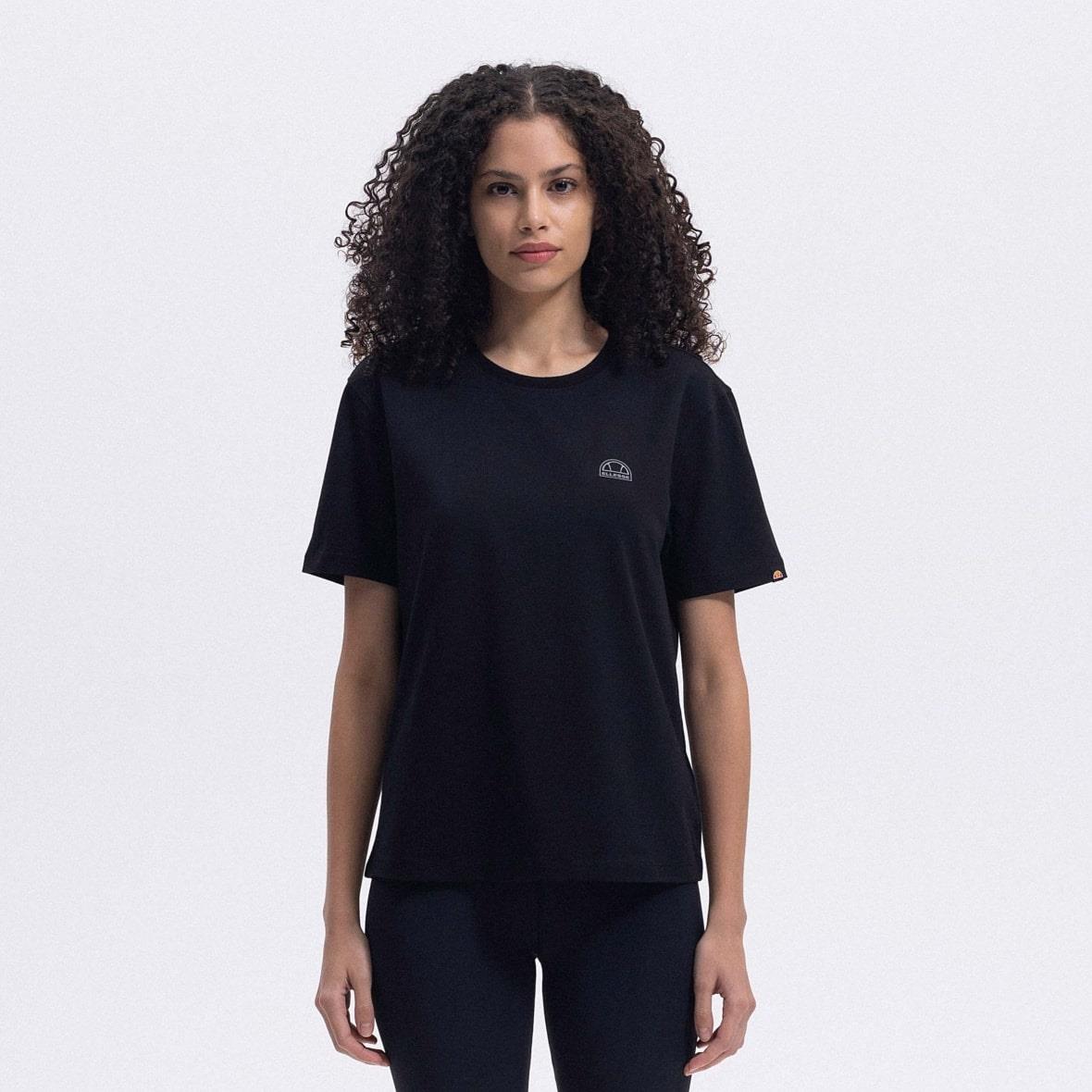 Ellesse EF426-BK Bisiklet Yaka Kadın T-Shirt - Siyah