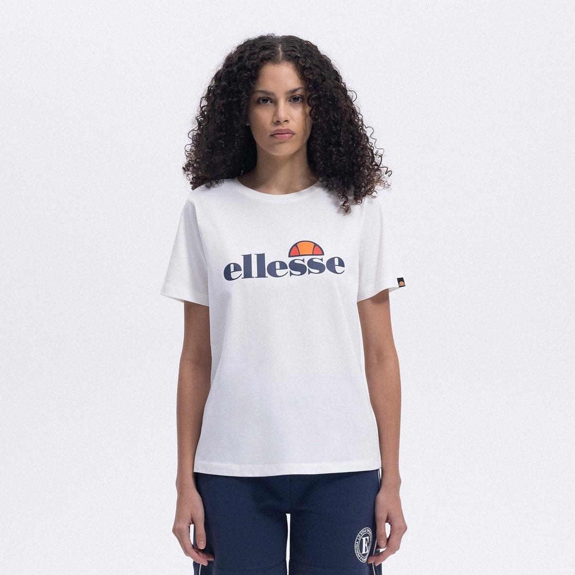 Ellesse EF448-OF Bisiklet Yaka Kadın T-Shirt - Kırık Beyaz
